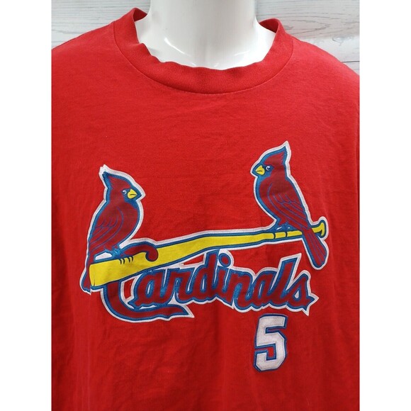Vintage Lee Sport St Louis Cardinals Albert Pujols L Short Sleeve Shirt Mens - Picture 2 of 12